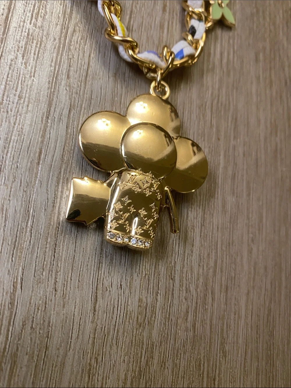Louis Vuitton Vivienne Chain Bag Charm Multicolor Monogram Flowers Limited Editi